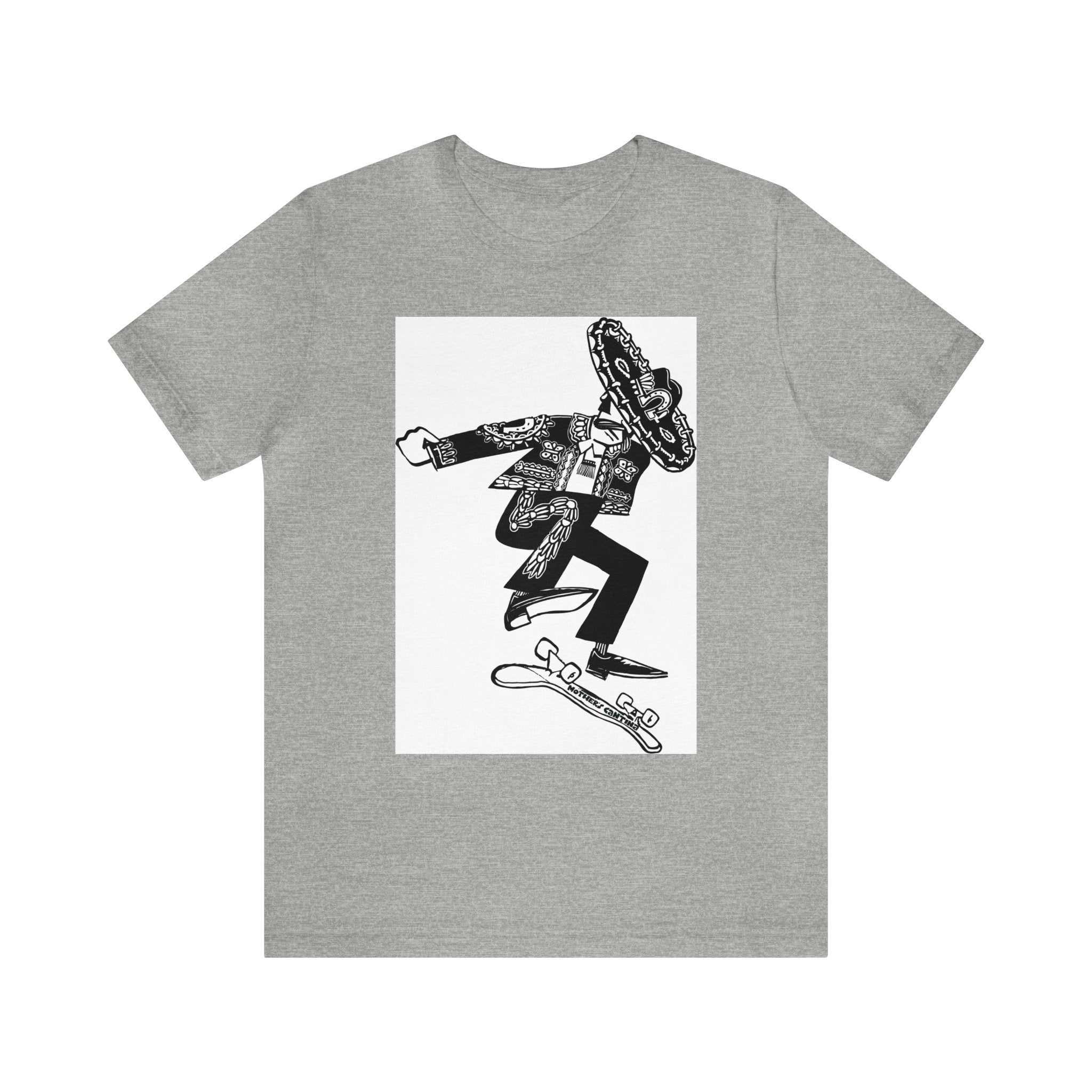 Mariachi Skateboarder Unisex Jersey Short Sleeve Tee