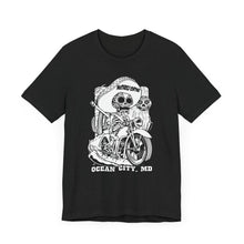 Load image into Gallery viewer, Skeleton Biker Style Unisex Jersey Short Sleeve Tee