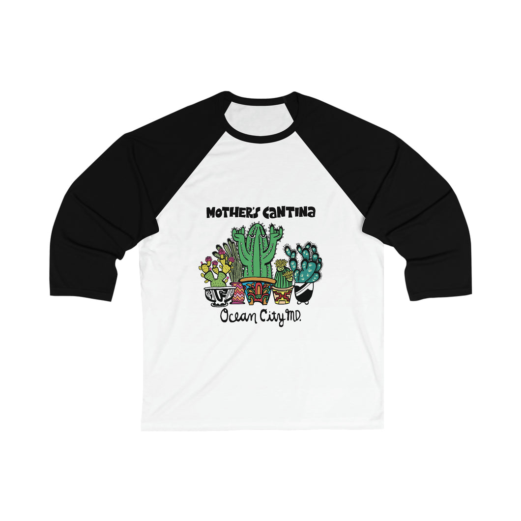 Rock On! Cactus Unisex 3/4 Sleeve Baseball Tee