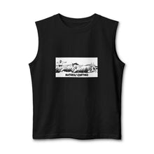 Load image into Gallery viewer, Skeleton Surf Graphic Tank — "Mother's Clothing" Black Muscle Tee
