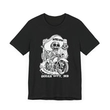 Load image into Gallery viewer, Skeleton Biker Style Unisex Jersey Short Sleeve Tee
